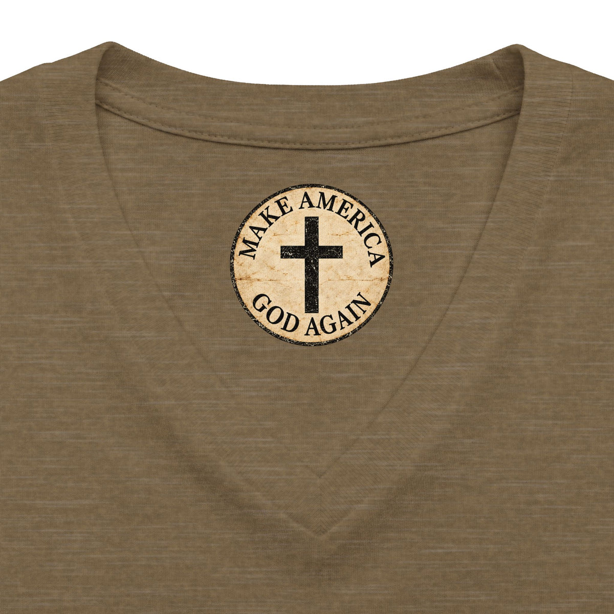 Women's Relaxed Heather CVC V-Neck Tee
