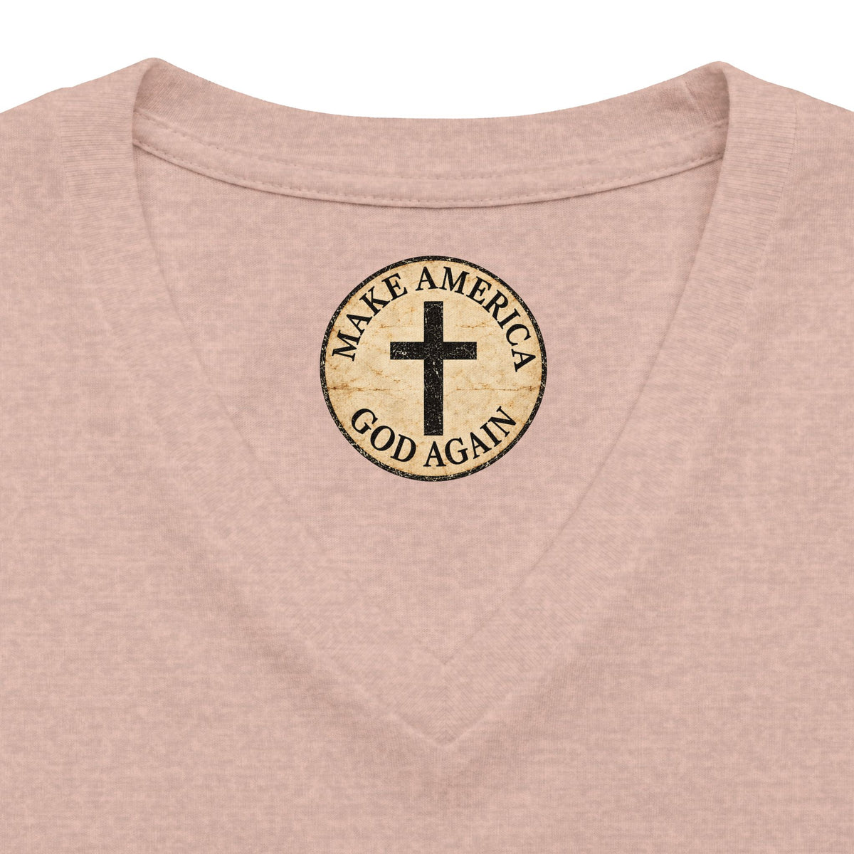 Women's Relaxed Heather CVC V-Neck Tee